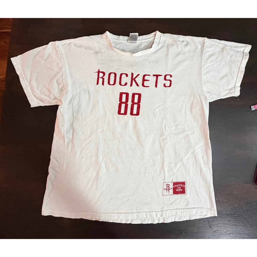 Vintage 90's XL Fruit ofthe Loom HoustonRockets UnitedWeWin Heckler 88Toyota Tee